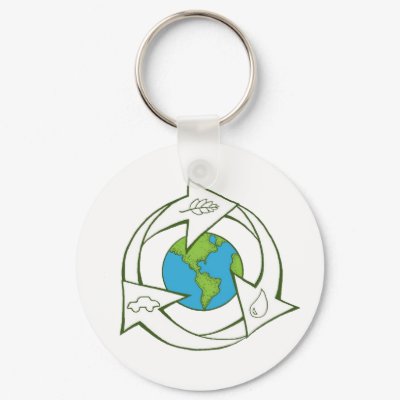 recycle key keychains by Livepaths