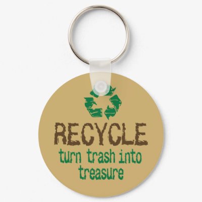 Recycle Keychain by GardenObsessions