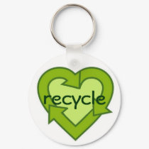 Recycle Keychain-green