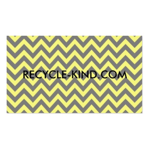 Recycle-Kind Pay it Forward Cards Business Card Template (front side)