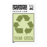 Recycle Logo, Think Green Stamp