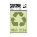 Recycle Logo, Think Green Stamp