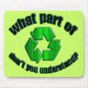 RECYCLE MESSAGE mousepads