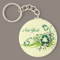 Recycle New York keychains
