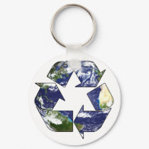 Recycle Now Keychain by BandofParents Recycle Now Keychain