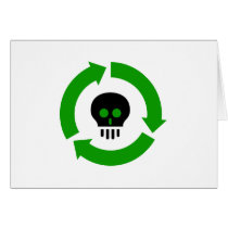 "Recycle or Die" design cards