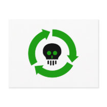 "Recycle or Die" design postcards by Eholidayz "Recycle or Die" design postcards