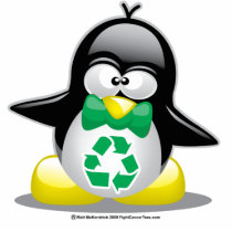 Recycle Penguin Acrylic Cut Out