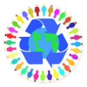 recycle people sticker