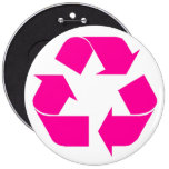 recycle pinback button