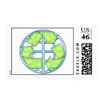Recycle Postage Stamp