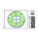 Recycle Postage Stamp