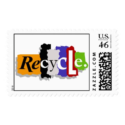Recycle postage stamps