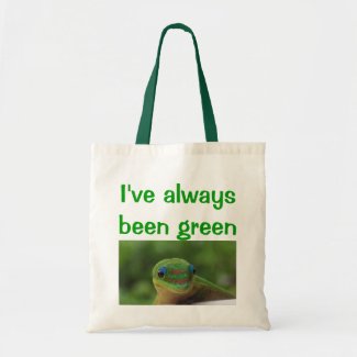 Recycle Reuse Green Gecko bag