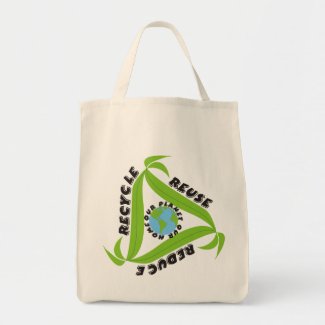 Recycle, Reuse, Reduce Bags bag