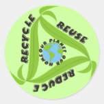 Recycle, Reuse, Reduce Stickers