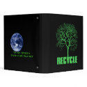 Recycle "save our planet" binders