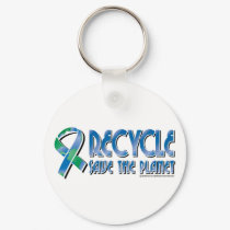 RECYCLE Save The Planet keychains by fightcancertees RECYCLE Save The Planet keychains