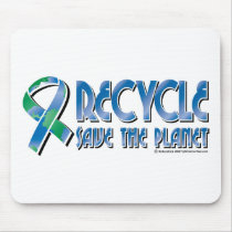 RECYCLE Save The Planet mousepads by fightcancertees RECYCLE Save The Planet mousepads