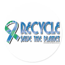 RECYCLE Save The Planet stickers by fightcancertees RECYCLE Save The Planet stickers