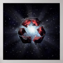 Recycle (space) poster