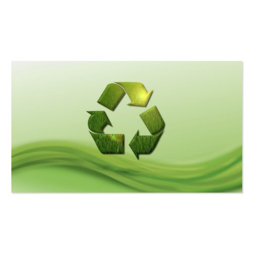 Recycle Symbol Business Card (back side)
