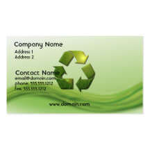 Recycle Symbol Business Card