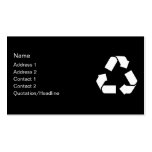 RECYCLE SYMBOL business cards