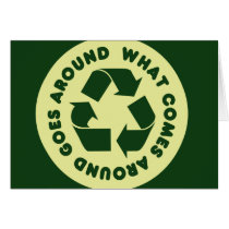 Recycle Symbol Card