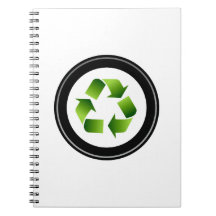 recycle symbol in black circle.png note books