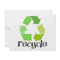 Recycle Symbol! invitations by angeria Recycle Symbol! invitations