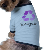 Recycle symbol! lilac design! pet clothing by angeria Recycle symbol! lilac design! pet clothing
