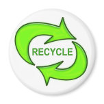 Recycle Symbol Refrigerator Magnet