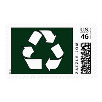 Recycle Symbol Med. Postage Stamp