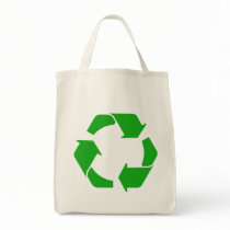 Recycle Symbol Organic Tote Bag bags