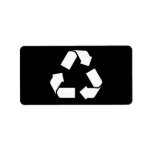 RECYCLE SYMBOL labels