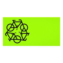 Recycle symbol picture card