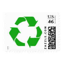Recycle Symbol Postage Stamp