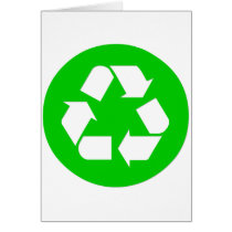 Recycle Symbol - Reduce, Reuse, Recycle Greeting Cards