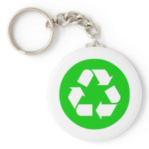 Recycle Symbol - Reduce, Reuse, Recycle Key Chain
