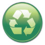 Recycle symbol sticker