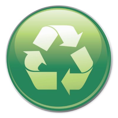 Recycle symbol sticker by artselectory