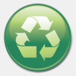 Recycle symbol sticker