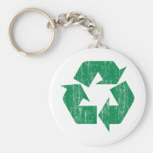 Recycle T-Shirts For Earth Day Keychain