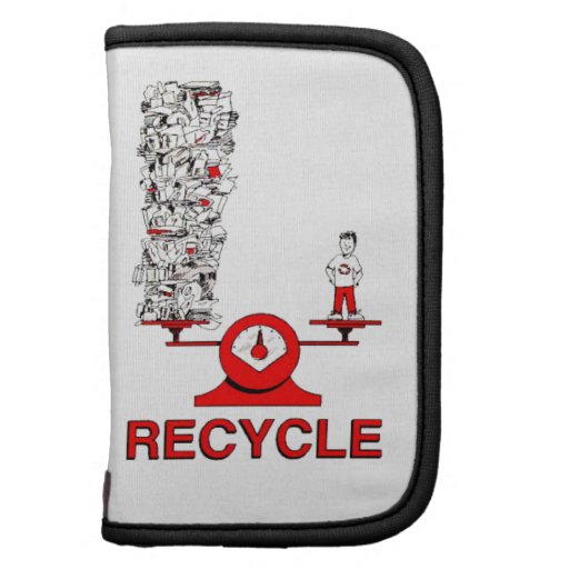 Recycle Trash Folio Planner