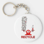Recycle Trash Keychain keychains