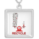 Recycle Trash Necklace necklaces