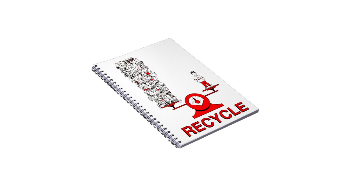 Recycle Trash Notebook Zazzle