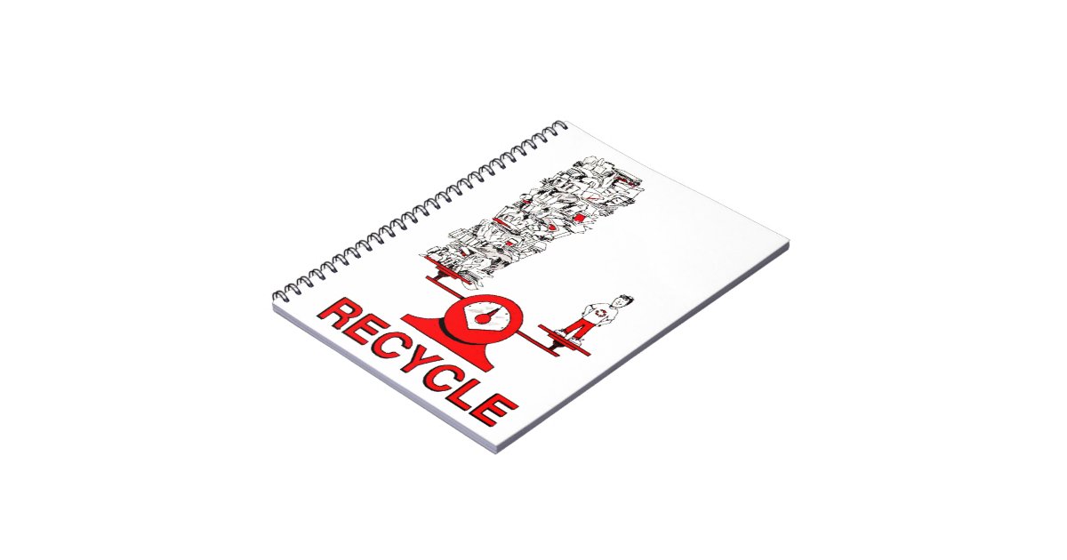 Recycle Trash Notebook Zazzle