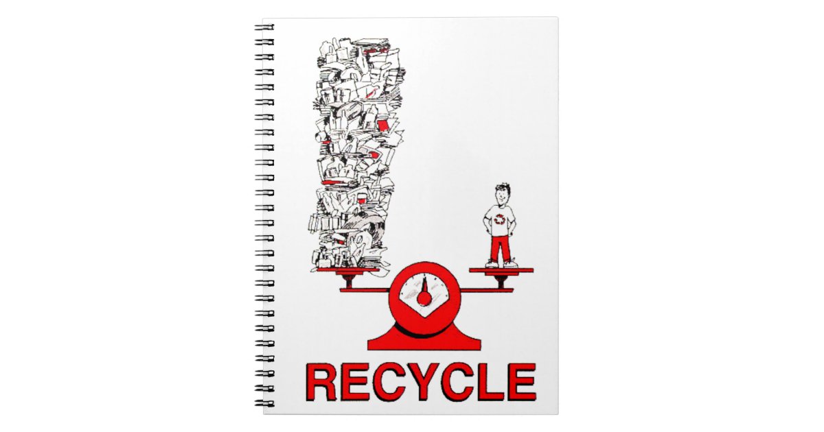 Recycle Trash Notebook Zazzle